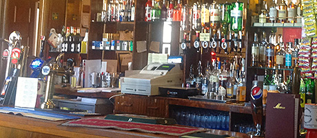 The bar at the Oatridge Hotel in West Lothian.