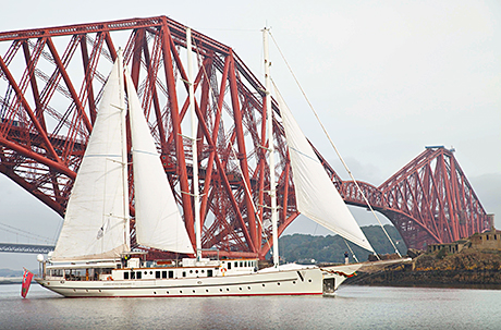 Voyager arrives in Scotland after promoting whisky on world tour.