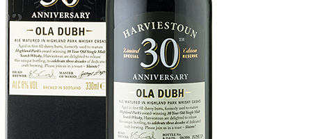 Ola Dubh 30 is aged in whisky casks.