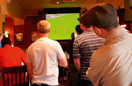 Publicans should ensure that they have the right size screen for customers to see all the action.