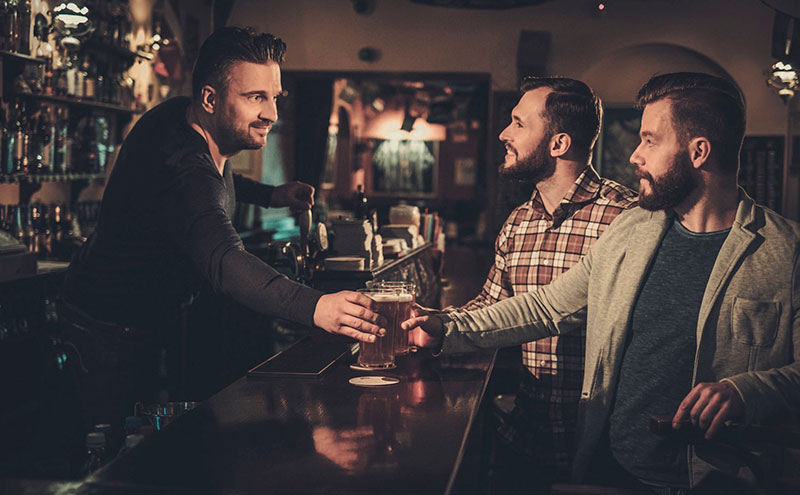 Men in a bar