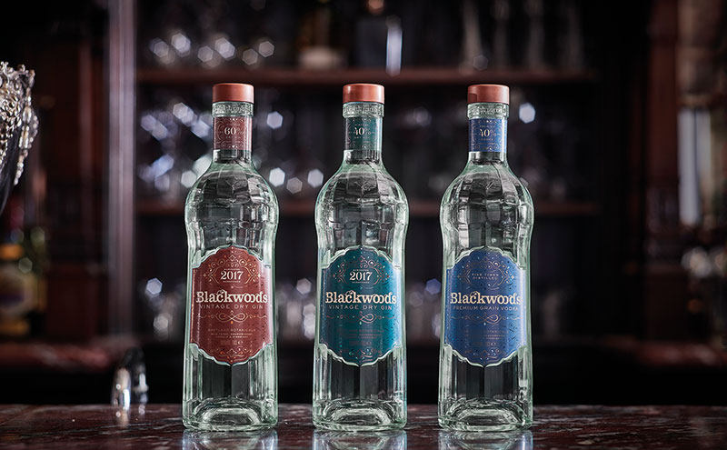 Blackwoods vodka and gins have a new-look bottle inspired by the roaring 1920s.