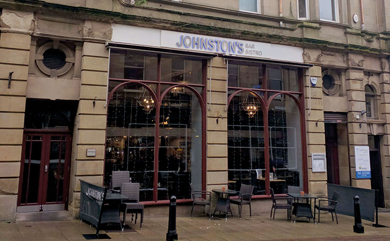 Johnston’s Bar & Bistro in Falkirk.