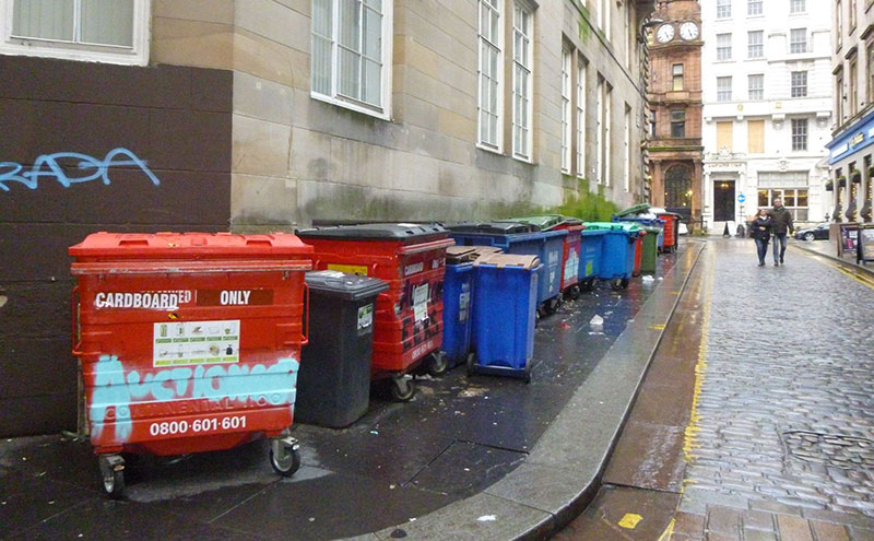 Bins in Glasgow