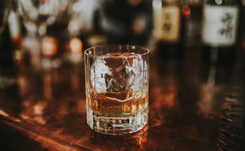 Whisky on bar
