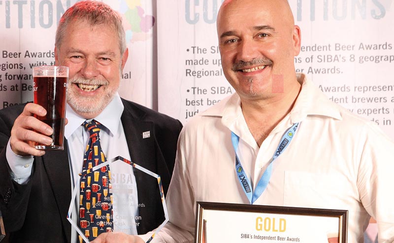 Orkney Brewery’s Craig Steven (right) with Guy Sheppard of SIBA.