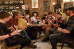 Bruce MacGregor plays with local musicians in Inverness pub