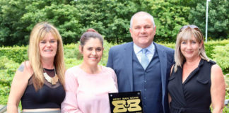 Townhead Hotel owners with Best Bar None gold award