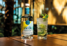 Union lemon and leaf rum