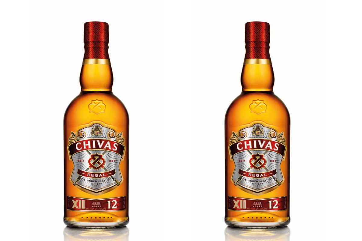 The new-look Chivas 12 bottle
