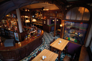 Interior of the Griffin pub Glasgow