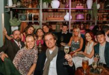 Hospitality staff at a party