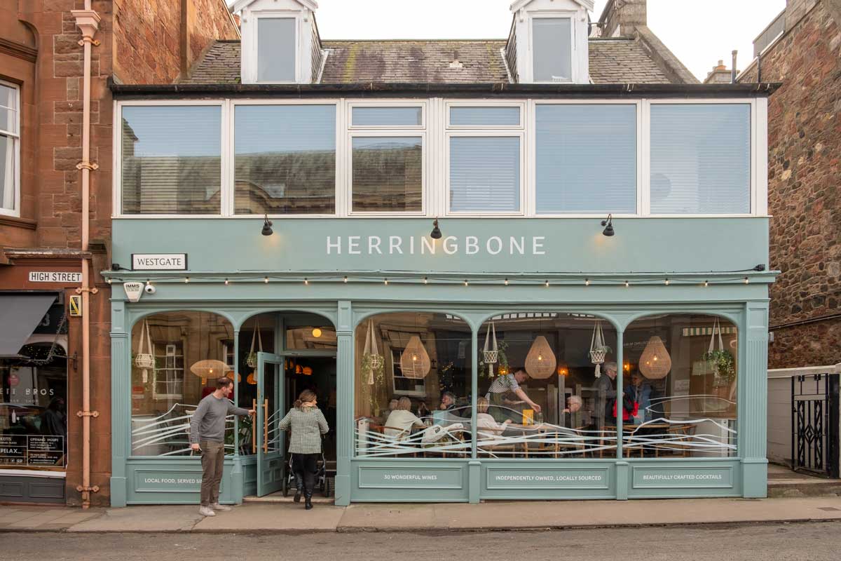 frontage of Herringbone-North-Berwick restaurant and bar