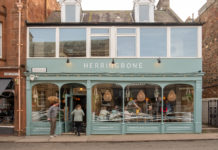 A freshly decorated restaurant frontage