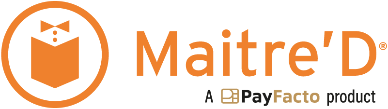 MaitreD Product logo ORANGE BLACK