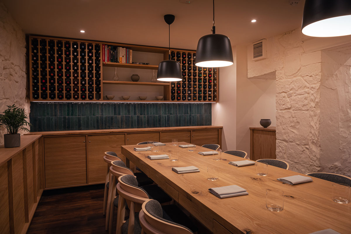 A private dining room