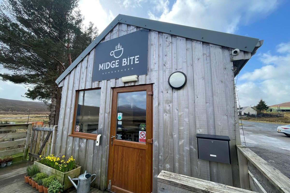 A roadside cafe in the Scottish Highlands