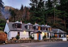 The Coylet Inn, on the shores of Loch Eck