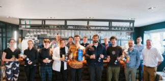 Restaurant and bar staff gathered for training