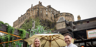 Cold Town's head brewer Hayley Ransome, with Cold Town House manager Jamie Napier.