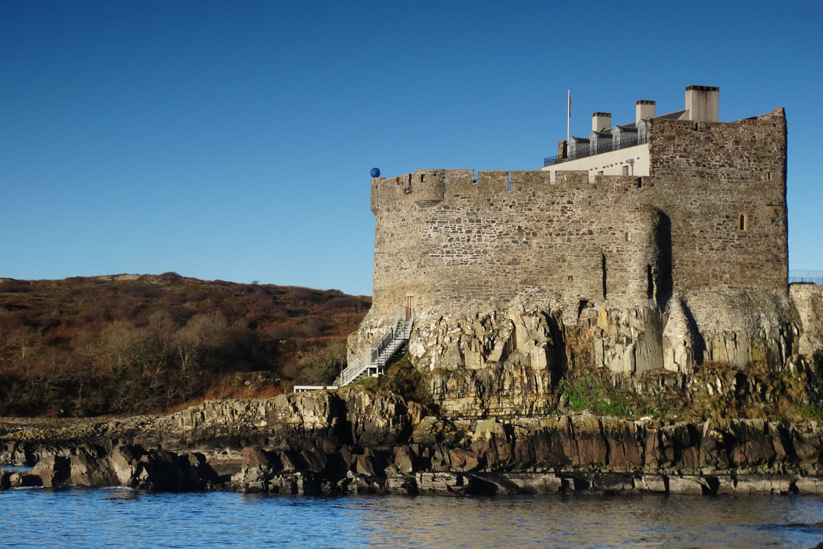 A Scottish castle by the sea