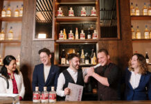 Barstaff celebrate a cocktail competition win