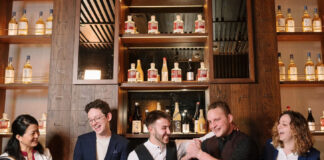 Barstaff celebrate a cocktail competition win