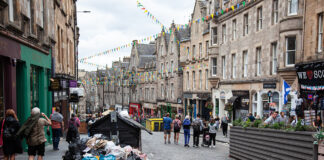 Edinburgh during 2022 bin strike