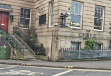 A traditional Glasgow building that's been converted to a pub/ restaurant
