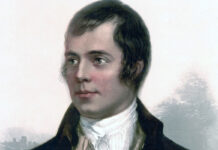 a painting of Robert Burns