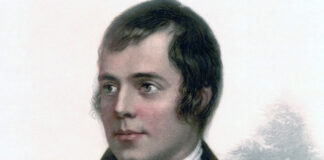 a painting of Robert Burns