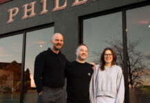 El Perro Negro founder Nick Watkins is bringing Birds to Shawlands Three hospitality professionals outside a restaurant