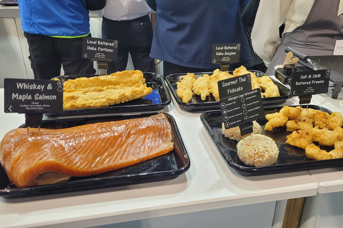 A selection of fishmonger products