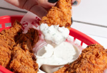 Fried chicken gets dipped