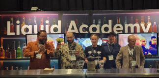 Bartender Janos Otvos wins the Caledonian Cup.