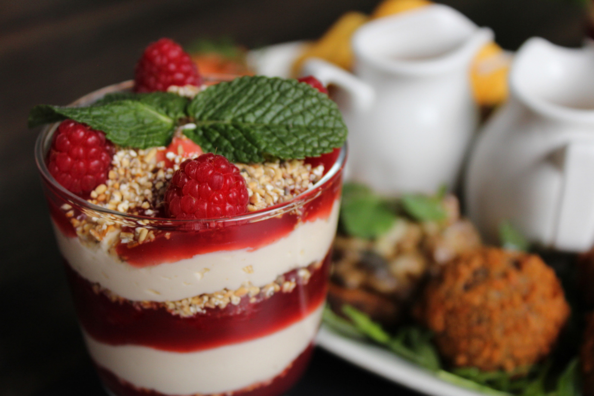 A portion of Scottish cranachan.