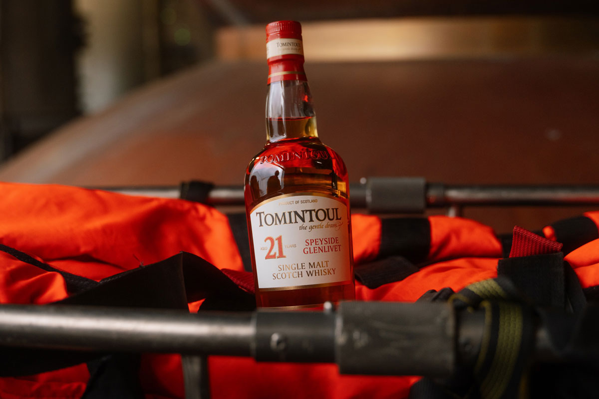 A bottle of Scotch whisky