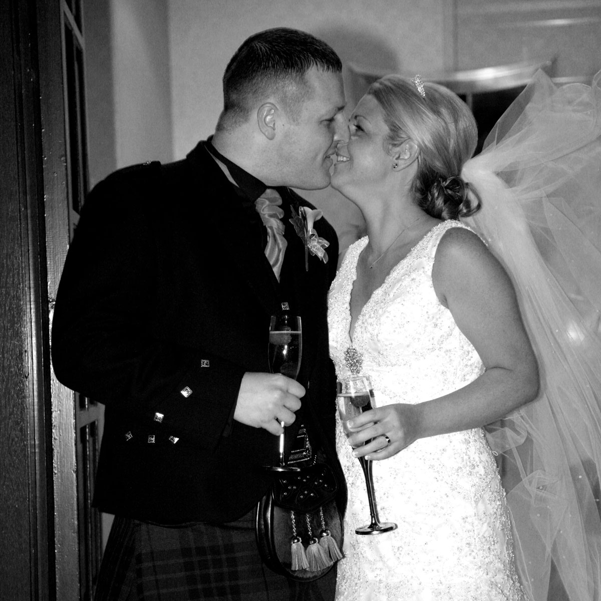 Kevin and Lynsey Hewitson's wedding day