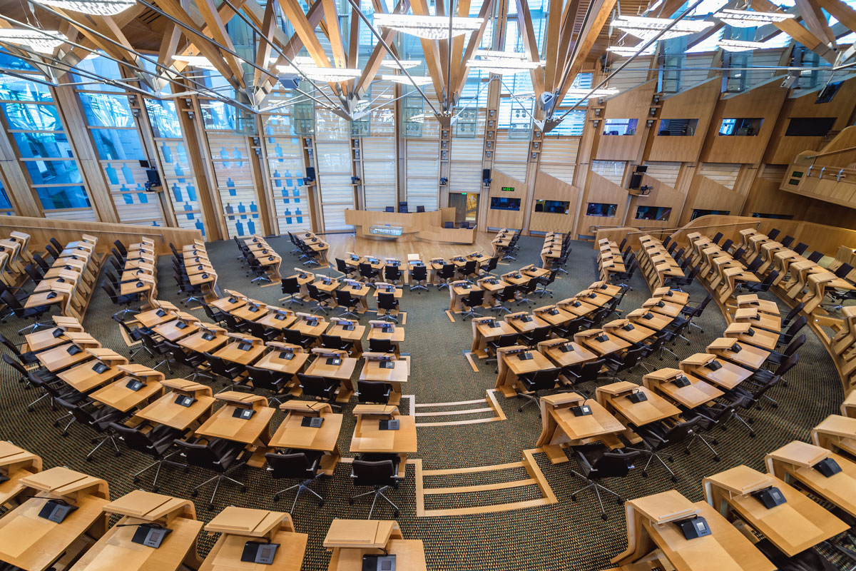 Inside the Scottish Parliament