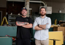 Scran + Roadie brings New York pizza buzz to Glasgow’s Saltmarket Scran & Roadie's Chris Mears (left) with the Worq Group's Jonathan Doherty (right)