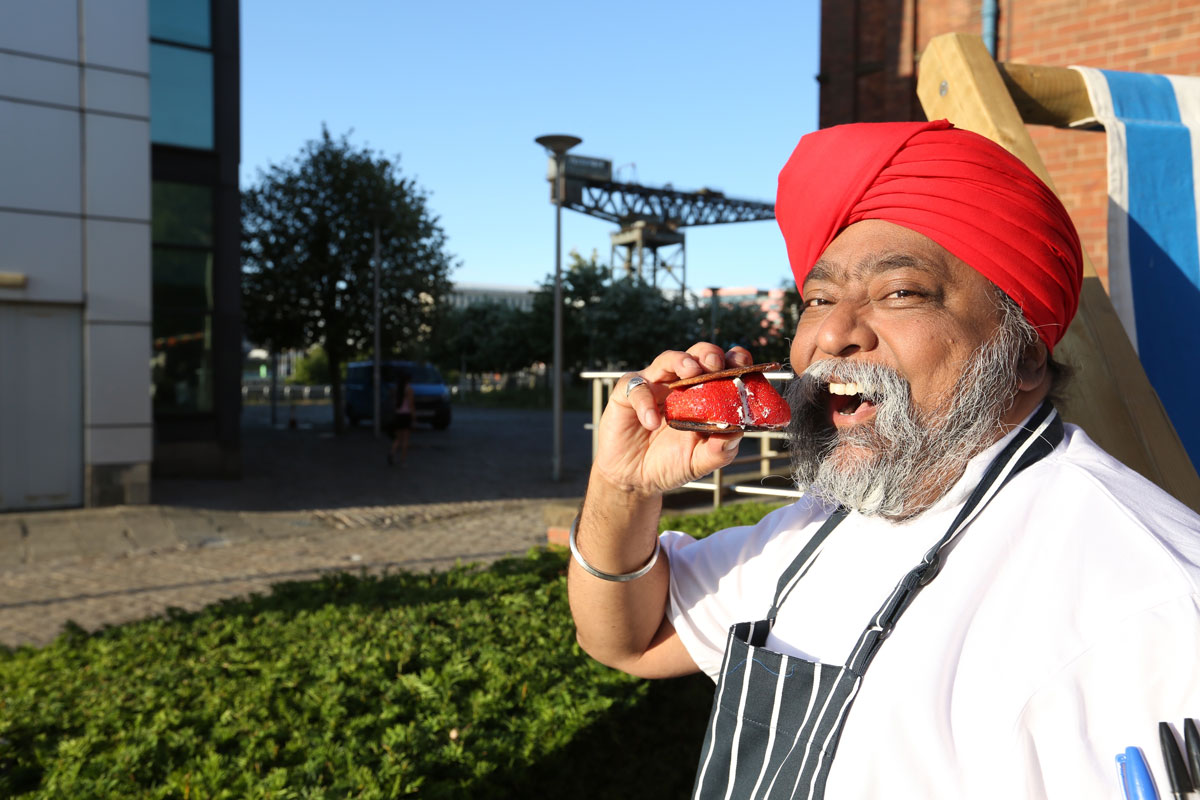 Tony Singh promotes Scottish food and drink at Sizzle in the City