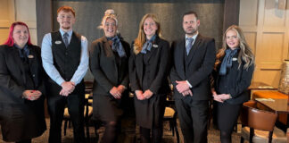 Staff at the Seamill Hydro Hotel in West Kilbride.