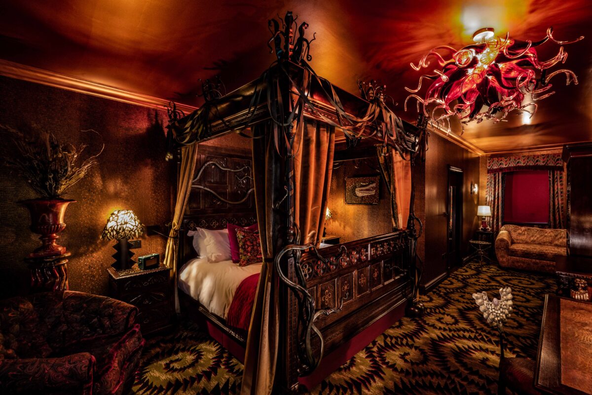 One of the bedrooms at Ardbeg House on Islay. 