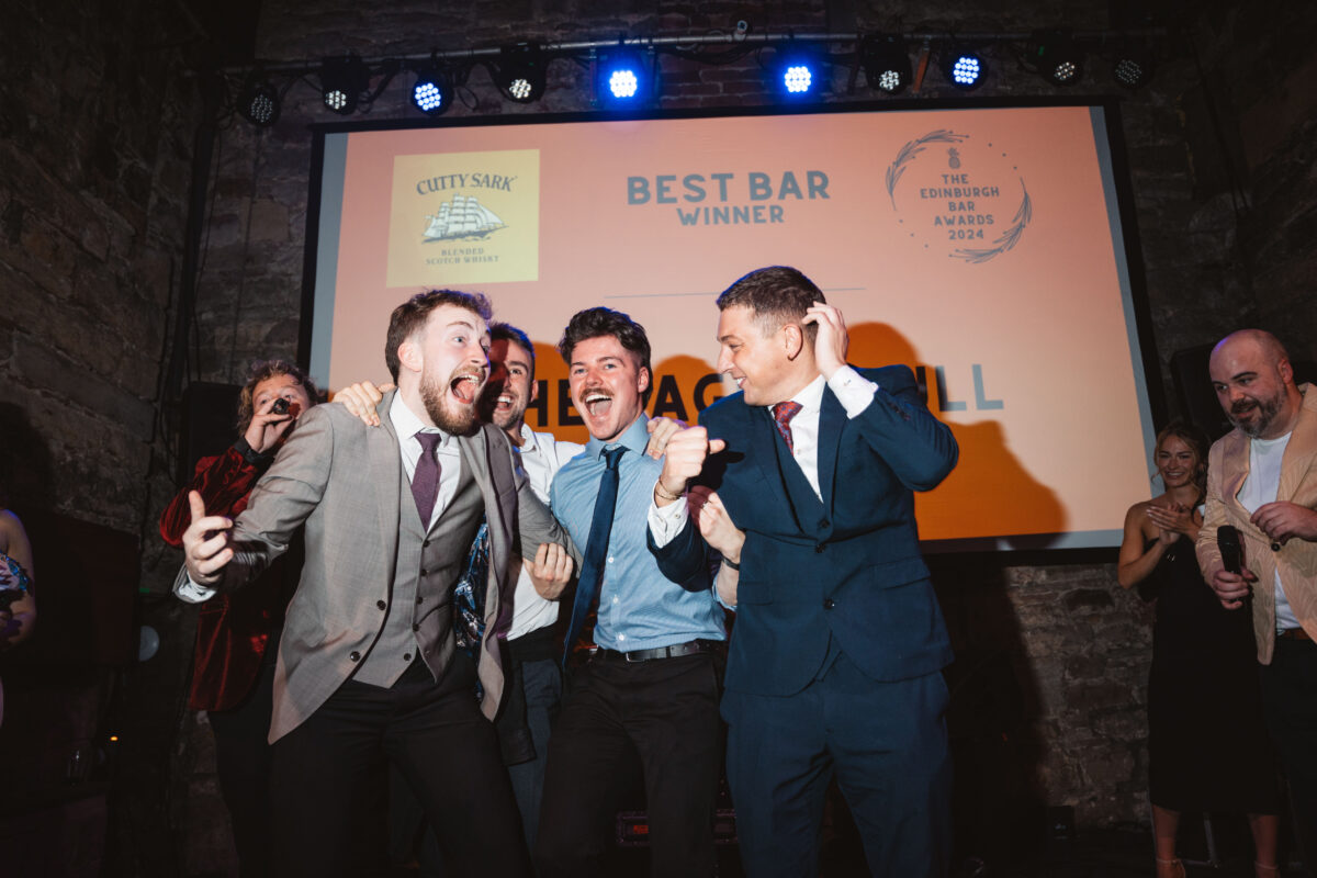 Winners at the 2024 Edinburgh Bar Awards celebrating.