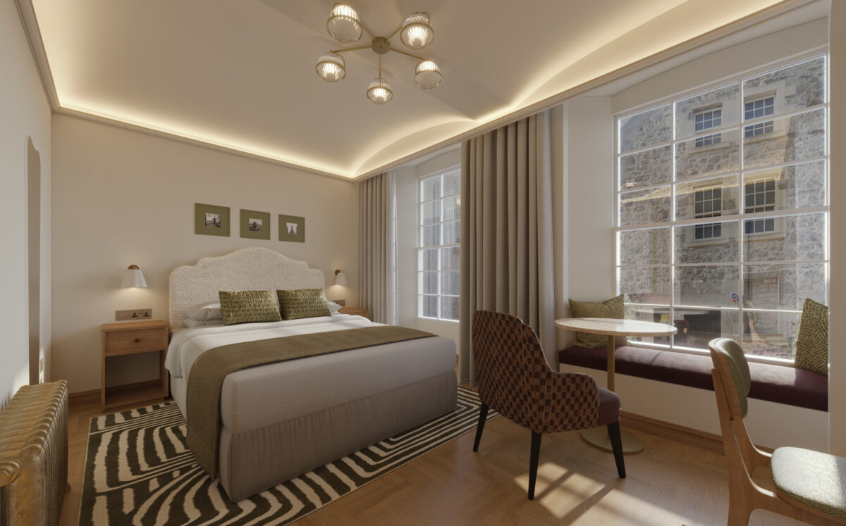 The interior of a Native Places aparthotel.