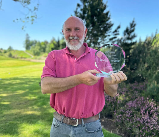 Paddy Crerar presented with The Industry Award by HIT Scotland Crerar