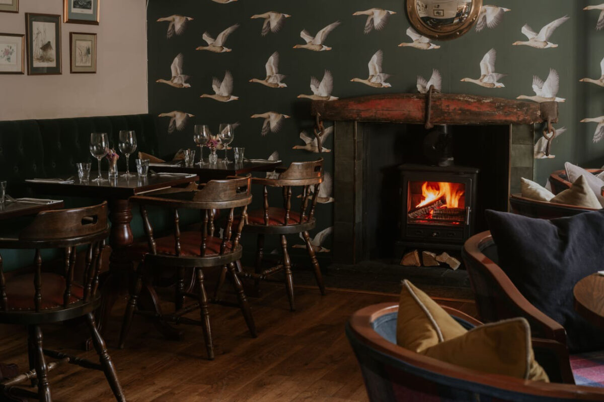An interior shot of The Boar's Head in Auchtermuchty, showing the venue's decor.