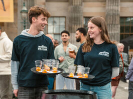 Enjoying an authentic whisky experience on The Mound with anCnoc AnCnoc