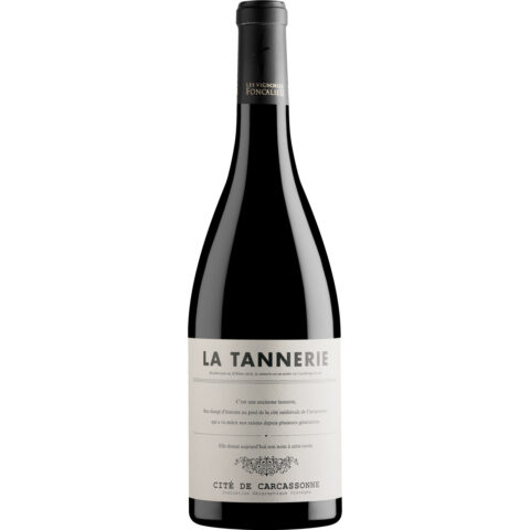 A bottle of La Tannerie wine from Les Vignobles Foncalieu.